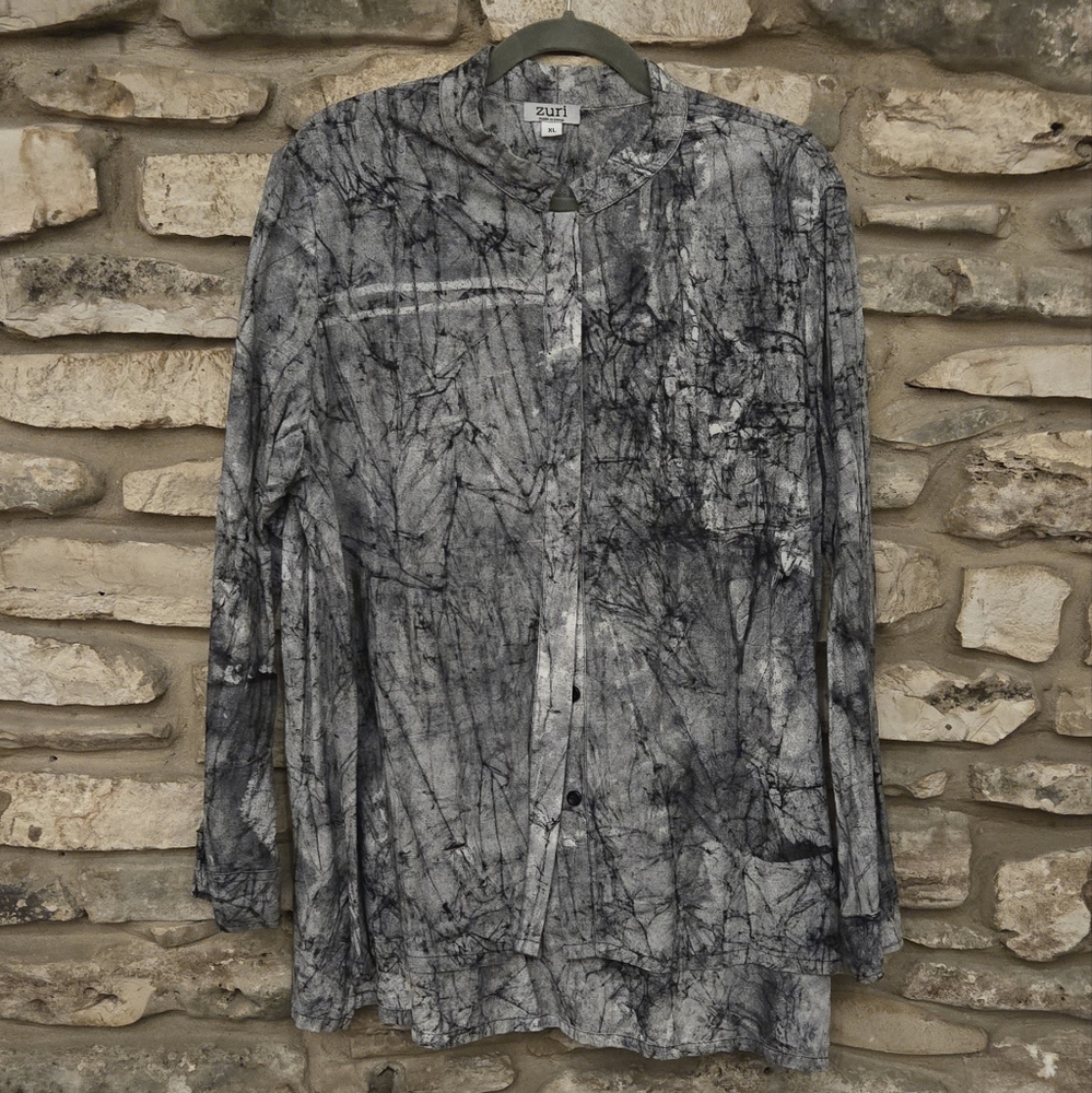 Zuri Kenya hi-low batik top XL